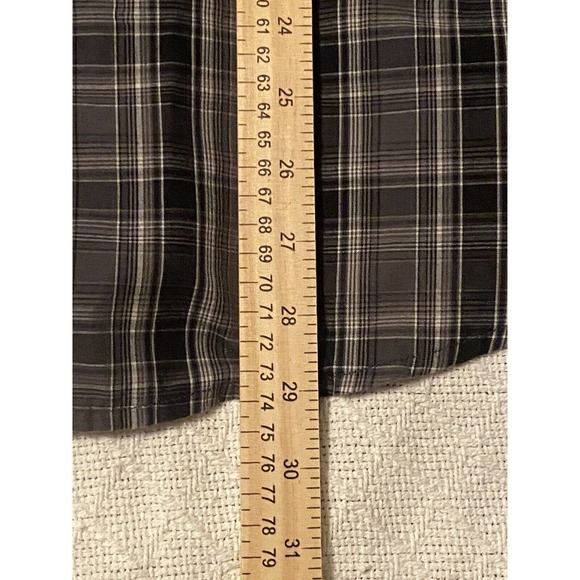 Levis Pearl Snap Shirt Mens XL Black Plaid Check Long Sleeve Western - Picture 8 of 16